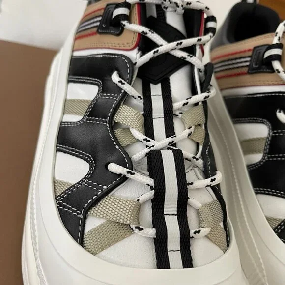 Burberry Arthur M Story White Icon Stripe Mens Sneakers, 43, 8048548 - Picture 5 of 13